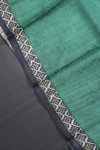 Green Colour Latest Tussar Silk Saree-3 -Ramdhanu Ethnic