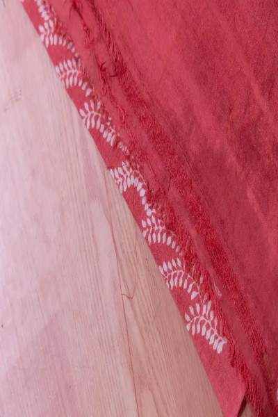 Pure Tussar Traditional Red Saree Online-3 -Ramdhanu Ethnic