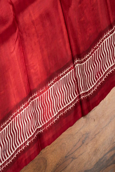 Traditional Style Light Brown Silk Saree-3 -Ramdhanu Ethnic