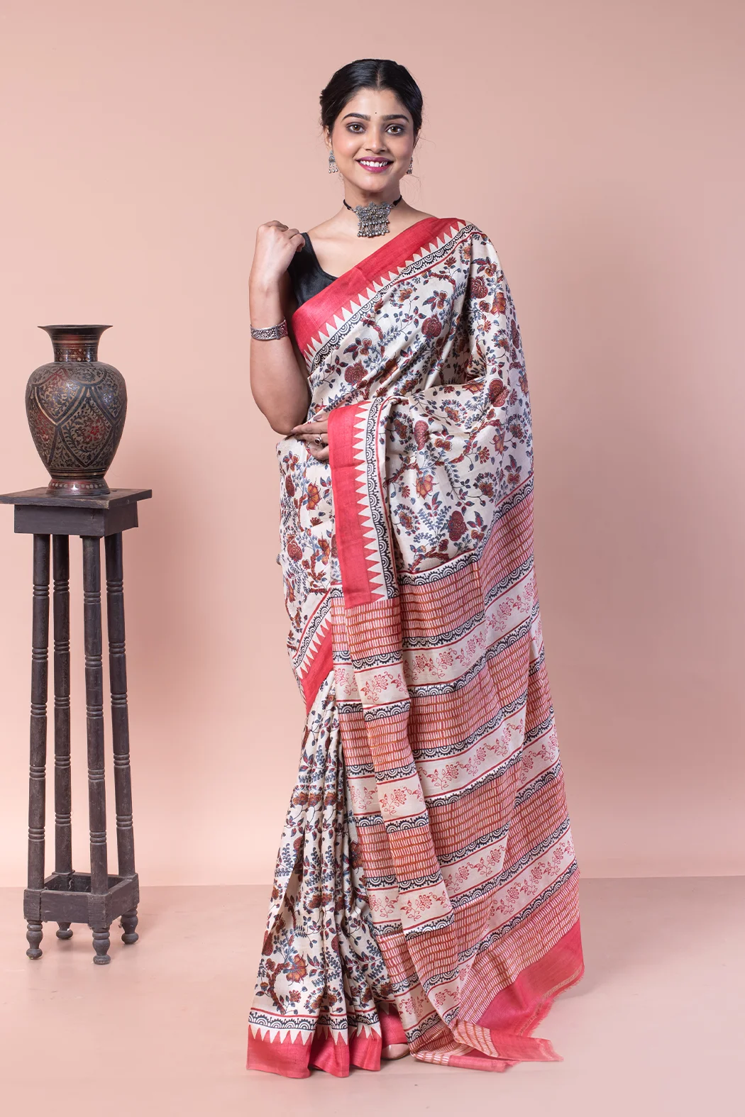This Orange Color Saree perfect for your day out-1 -Ramdhanu Ethnic