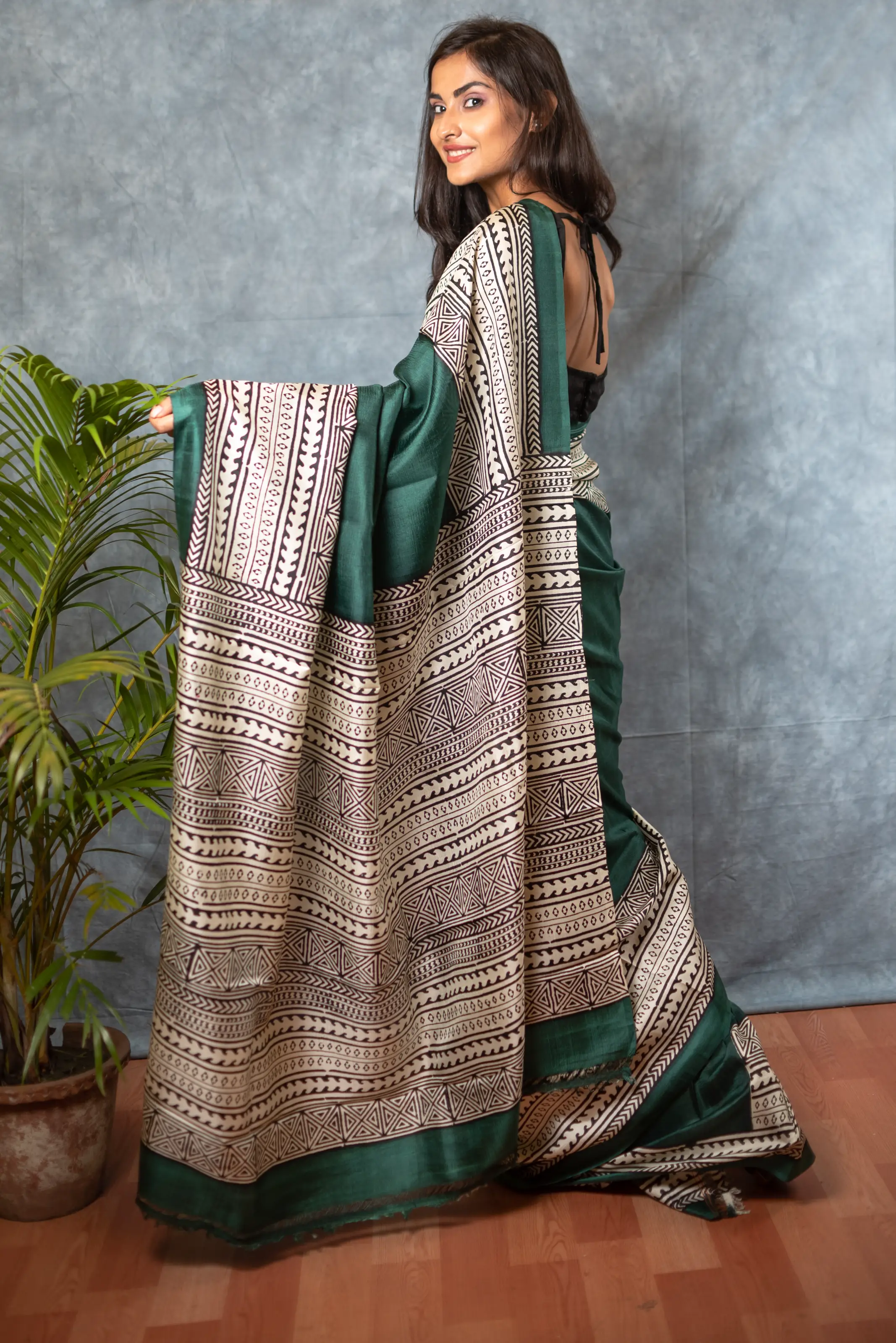 Buy this Latest soft silk saree Hand crafted with love-1 -Ramdhanu Ethnic