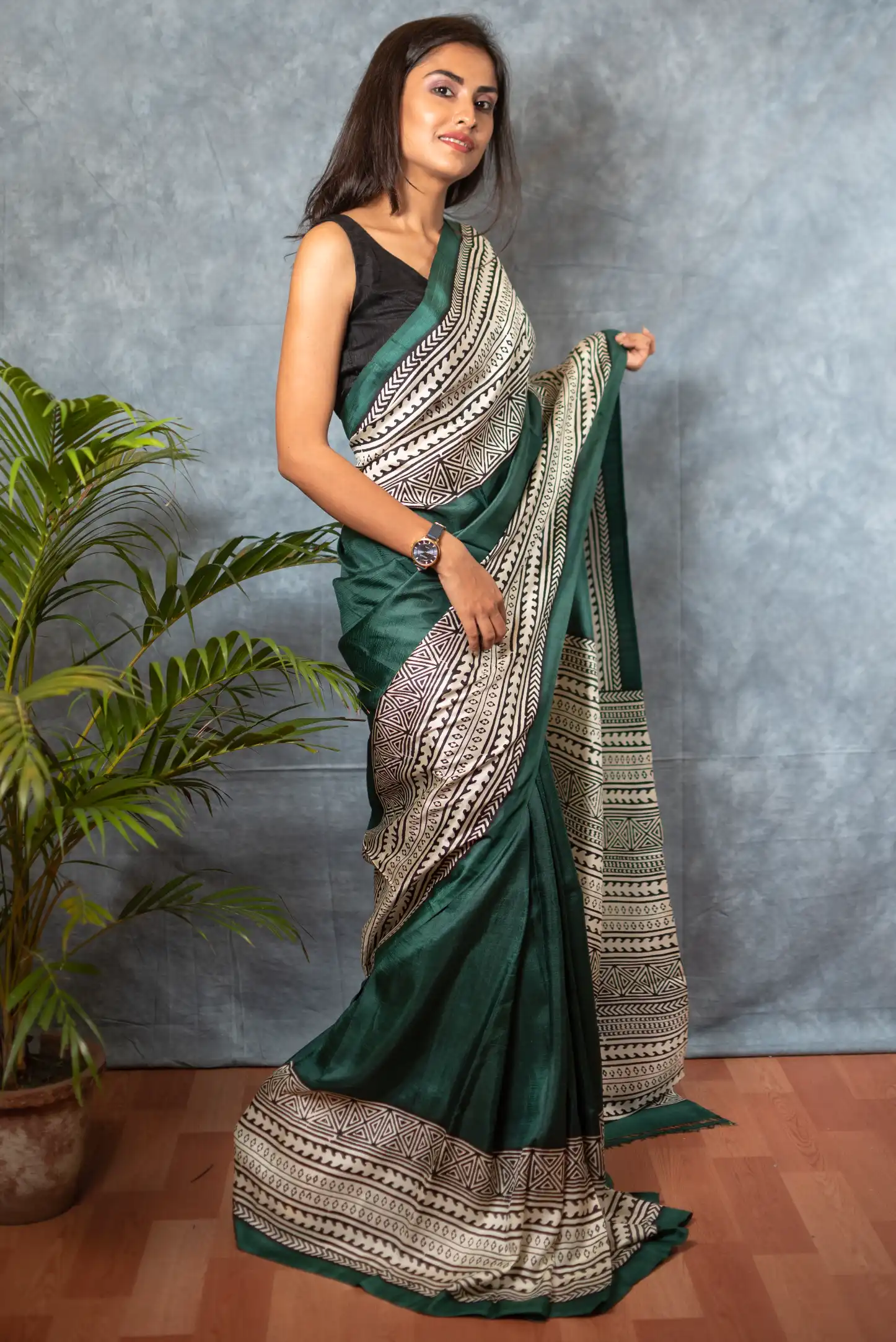 Buy this Latest soft silk saree Hand crafted with love-2 -Ramdhanu Ethnic