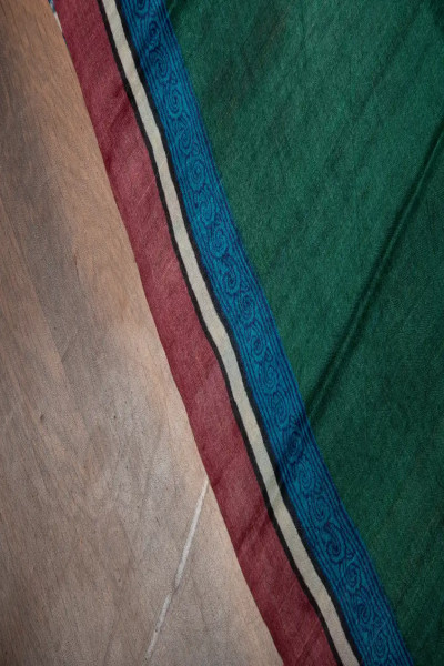 Everyone's favorite block printed tussar sarees-3 -Ramdhanu Ethnic
