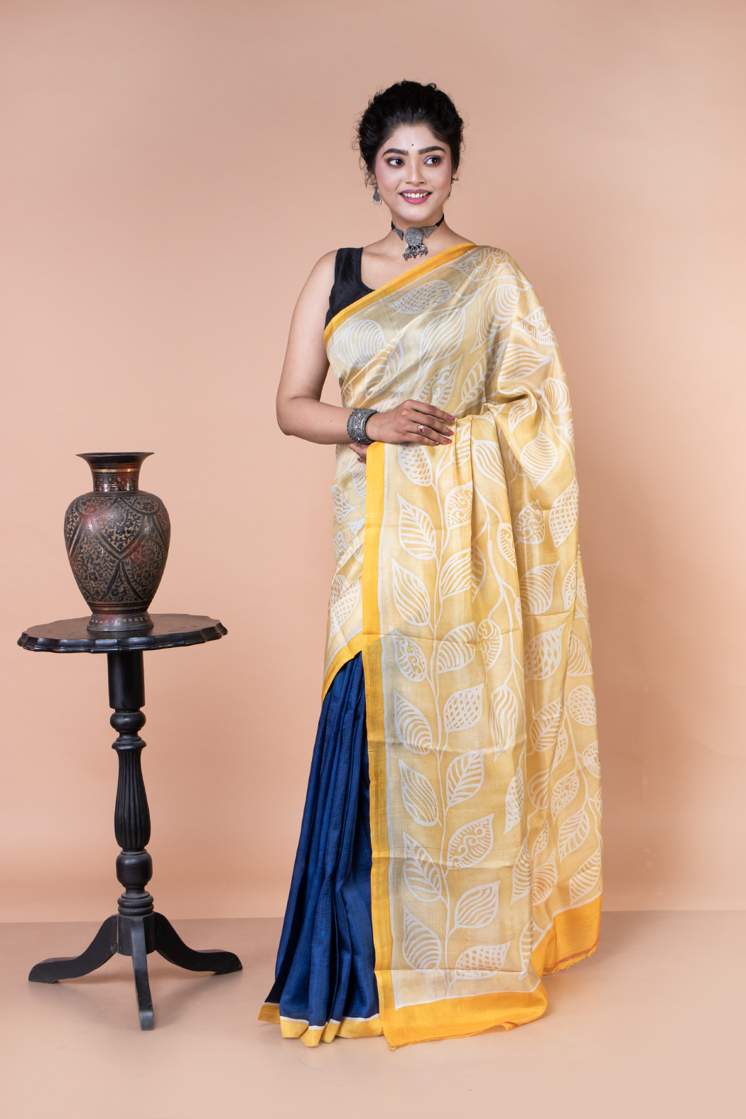 Buy this blue silk saree is ideal for party wear-1 -Ramdhanu Ethnic