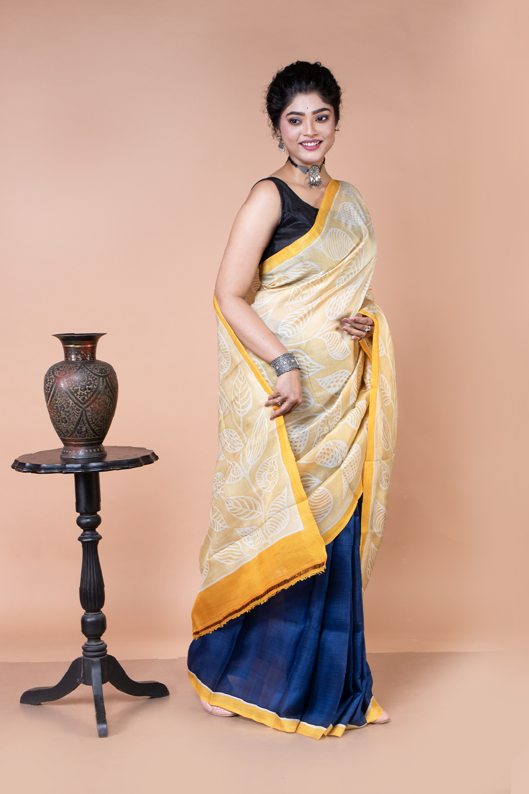 Buy this blue silk saree is ideal for party wear-2 -Ramdhanu Ethnic