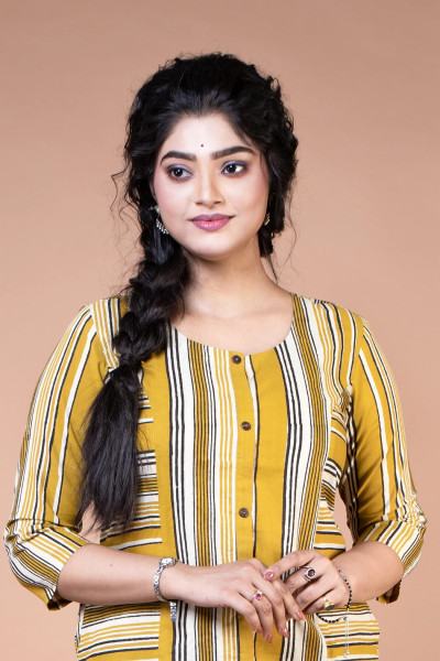 Yellow Kurta for Women-2 -Ramdhanu