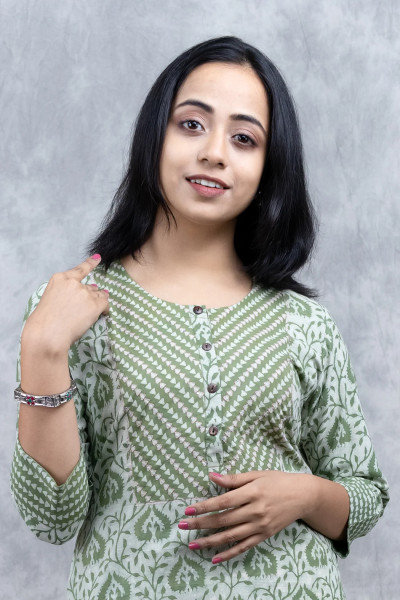 Mehendi Green Kurta-2 -Ramdhanu