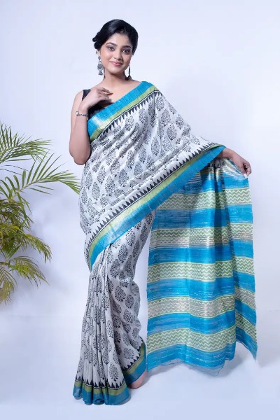 Blue Sarees | Blue Color Saree Collection – BharatSthali