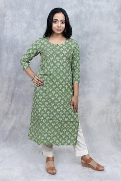 Green Kurta for Women -Ramdhanu