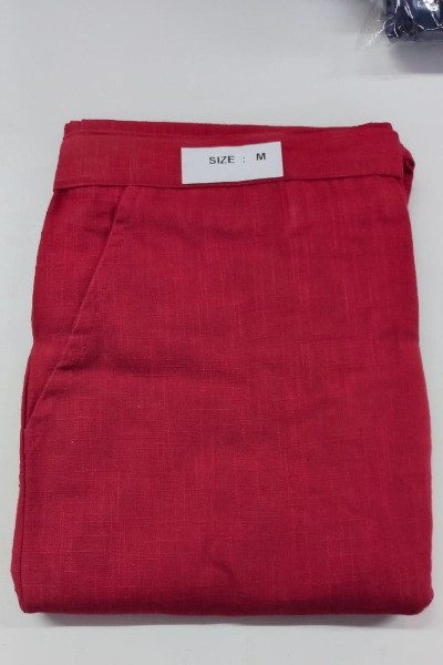 Maroon Cotton Ethnic Trouser -Ramdhanu