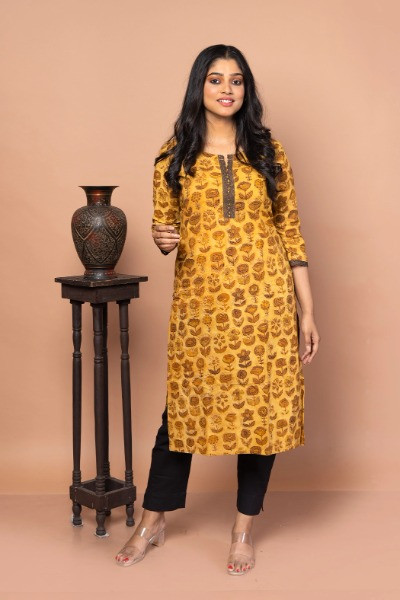 BAGRU AJRAKH KURTI -Ramdhanu